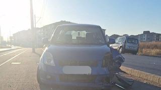 Eskişehir’de tramvay yolu üzerinde araç kazası