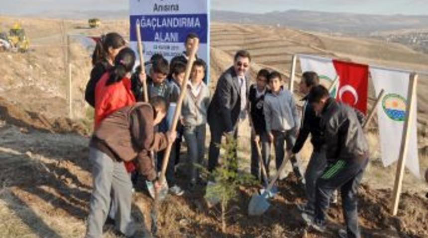 Şehit &ouml;ğretmenler anısına 109 d&ouml;n&uuml;ml&uuml;k hatıra ormanı oluşturuldu