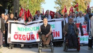 Malatya'da 'B&uuml;y&uuml;k Filistin Y&uuml;r&uuml;y&uuml;ş&uuml;' d&uuml;zenlendi