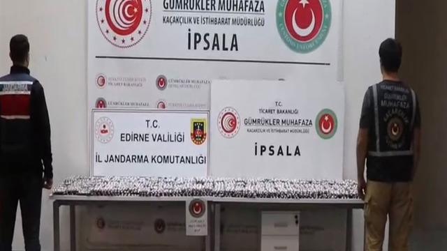 İpsala Sınır Kapısı’nda 17 bin 121 uyuşturucu hap ele geçirildi