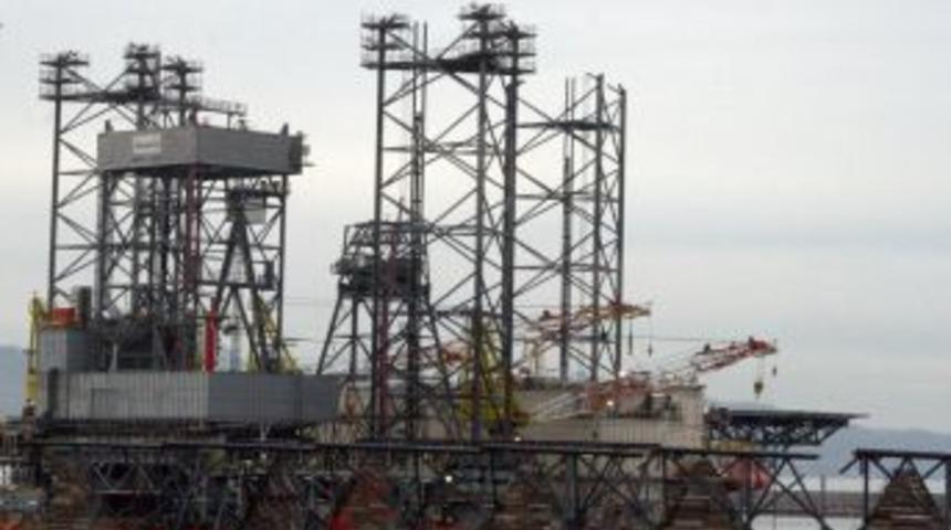 Petrol arama platformu Giresun Limanı'nda