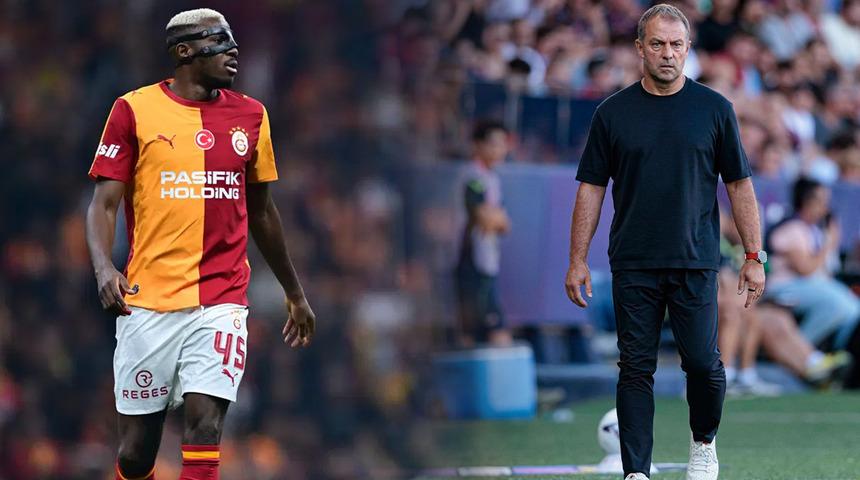 Hansi Flick'ten Galatasaray a&ccedil;ıklaması! "Harika bir atmosfer ve Osimhen"