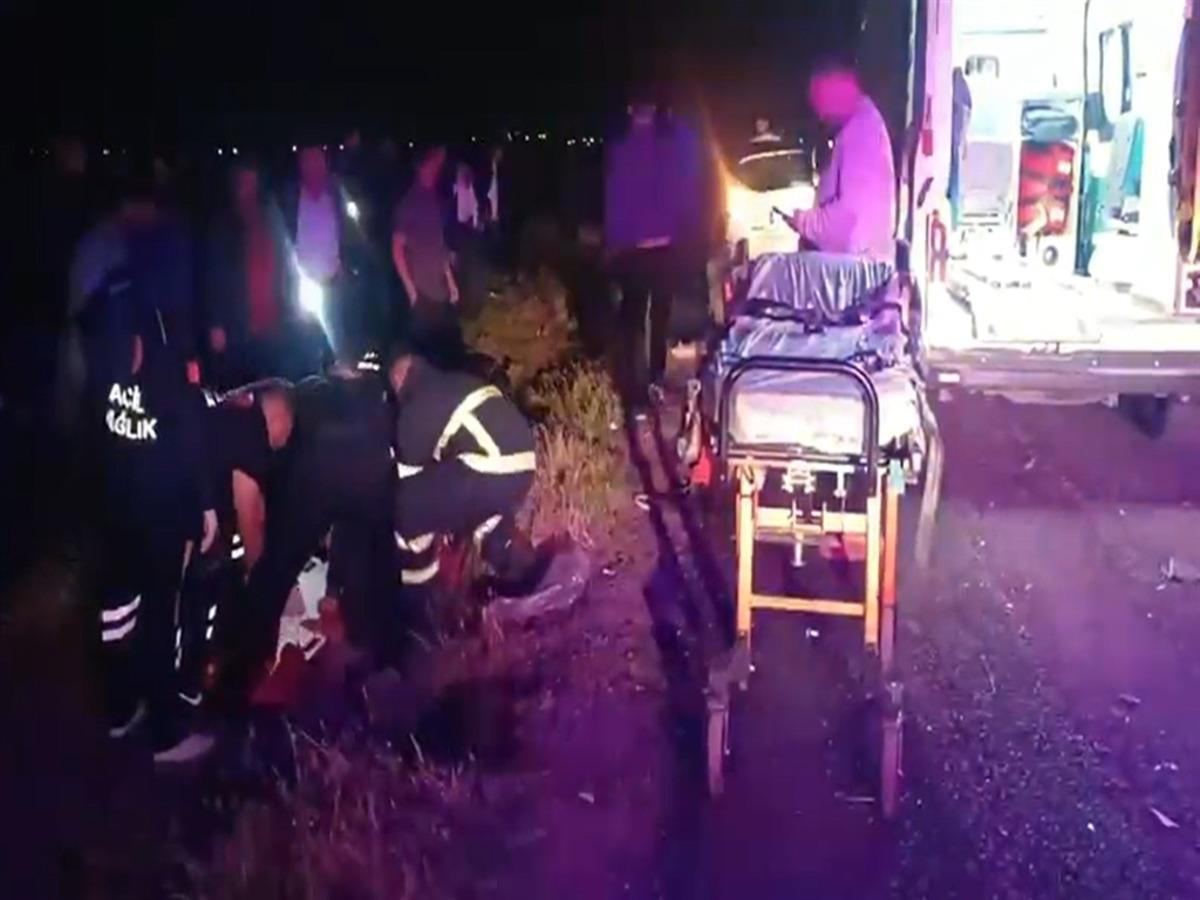 Mardin’de otomobille çarpışan motosiklette 1 ölü 1 yaralı 2