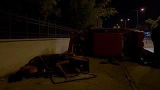 Karşı yola geçen otomobil, motosiklete çarptı: 1 ağır yaralı