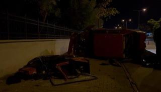 Karşı yola ge&ccedil;en otomobil, motosiklete &ccedil;arptı: 1 ağır yaralı