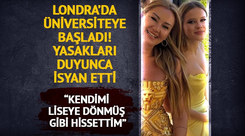 Londra'da &uuml;niversiteye başladı! Yasakları duyunca isyan etti