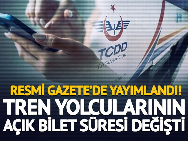 Tren yolculuklarında s&uuml;re değişikliği! A&ccedil;ık bilette yeni d&ouml;nem