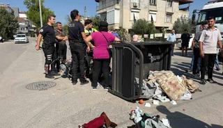 2 kişinin yaralandığı elektrikli bisiklet kazası g&uuml;venlik kamerasında
