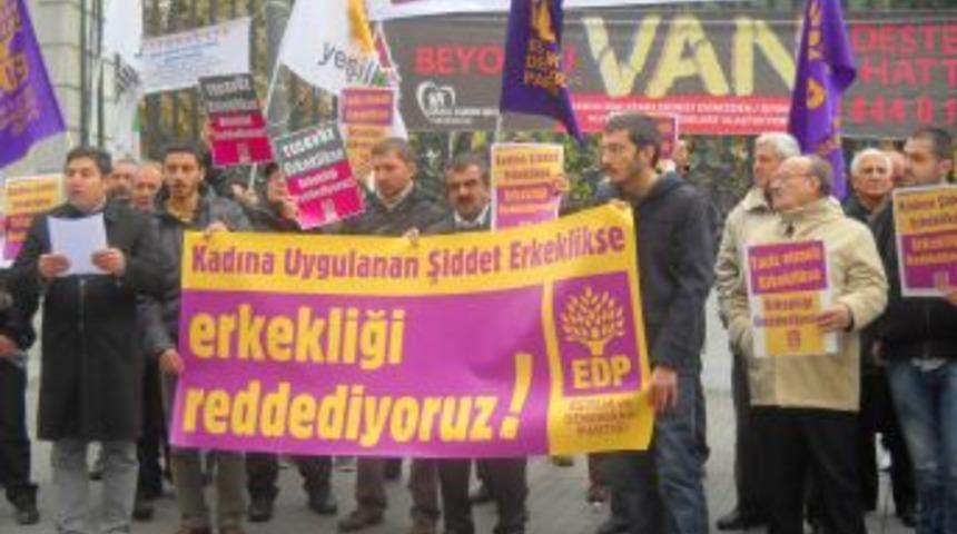 'Kadına şiddet erkeklikse, erkekliği reddediyoruz'