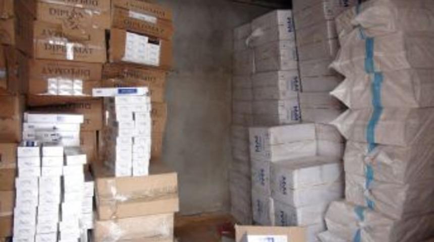 Y&uuml;ksekova'da 1.5 milyon paket ka&ccedil;ak sigara ele ge&ccedil;irlid