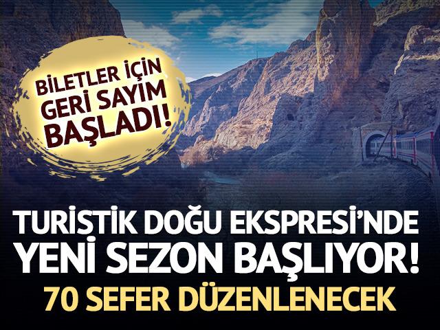 Turistik Doğu Ekspresi yeni sezonda 70 kez sefer yapacak, biletler i&ccedil;in tarih belli oldu