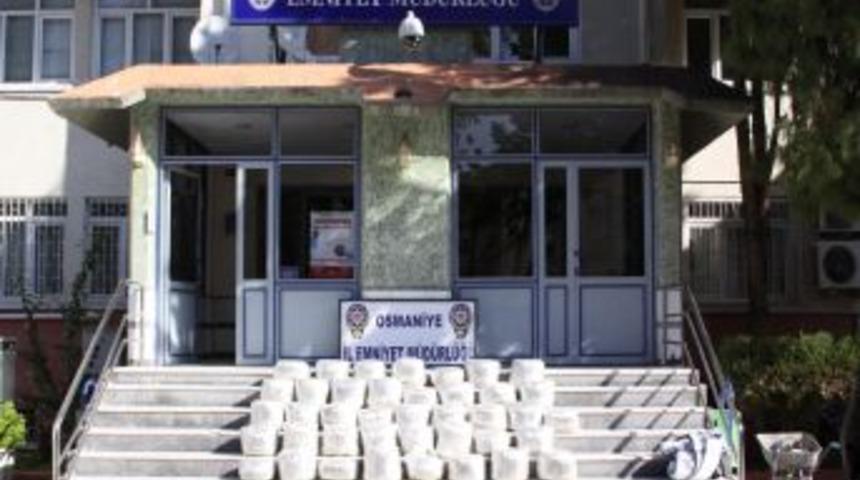 Osmaniye&rsquo;de 128 kilo esrar maddesi ele ge&ccedil;irildi