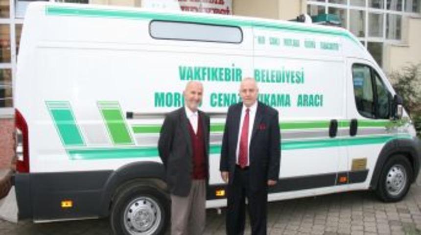 Belediyeye modern cenaze aracı bağışı