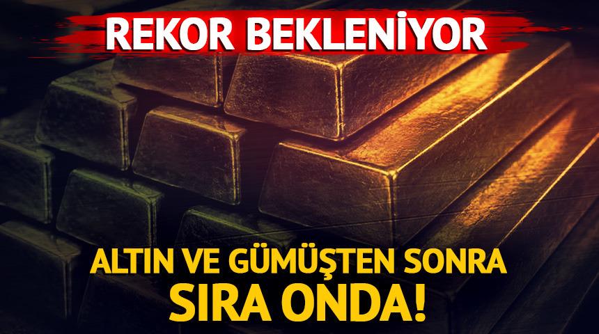 Altın ve g&uuml;m&uuml;şten sonra sıra kırmızı altında! Rekor tahmini