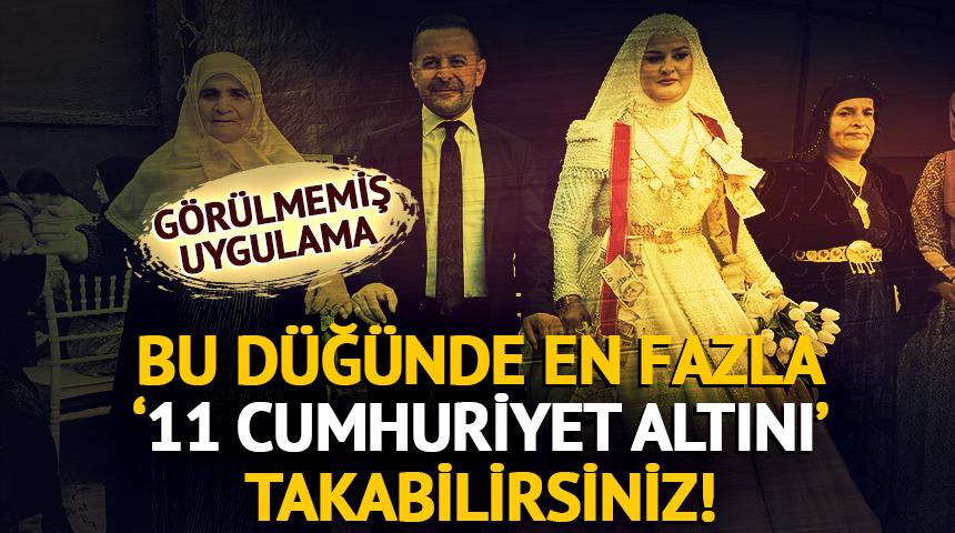 Bunun adı kısıtlamaymış... Bu d&uuml;ğ&uuml;nde maksimum '11 Cumhuriyet altını' takabilirsiniz!