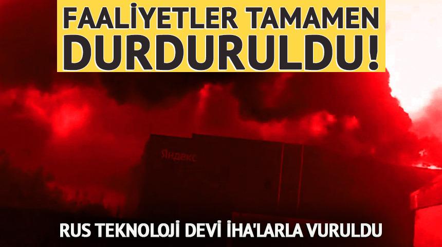 Rus teknoloji devi İHA'larla vuruldu! Faaliyetler durduruldu