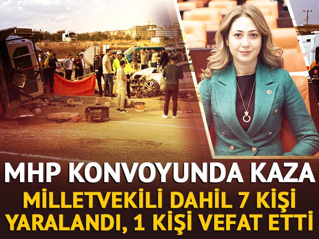 MHP konvoyunda kaza! Milletvekili Zuhal Karako&ccedil; yaralandı, 1 kişi vefat etti