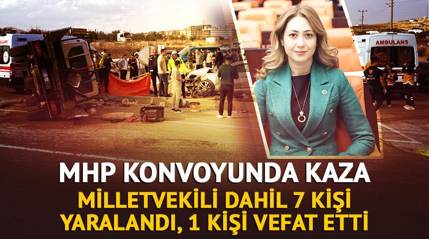 MHP konvoyunda kaza! Milletvekili Zuhal Karako&ccedil; yaralandı, 1 kişi vefat etti