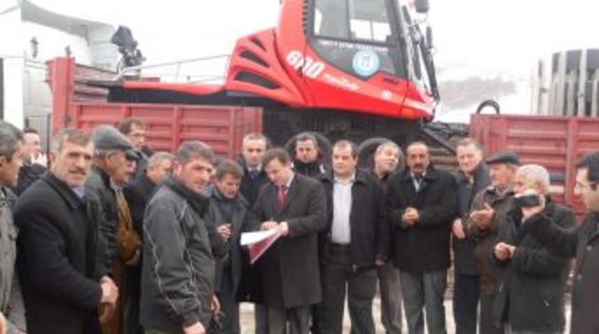 Akdağ Kayak Merkezi'ne 1 milyon liralık kar ezme makinesi