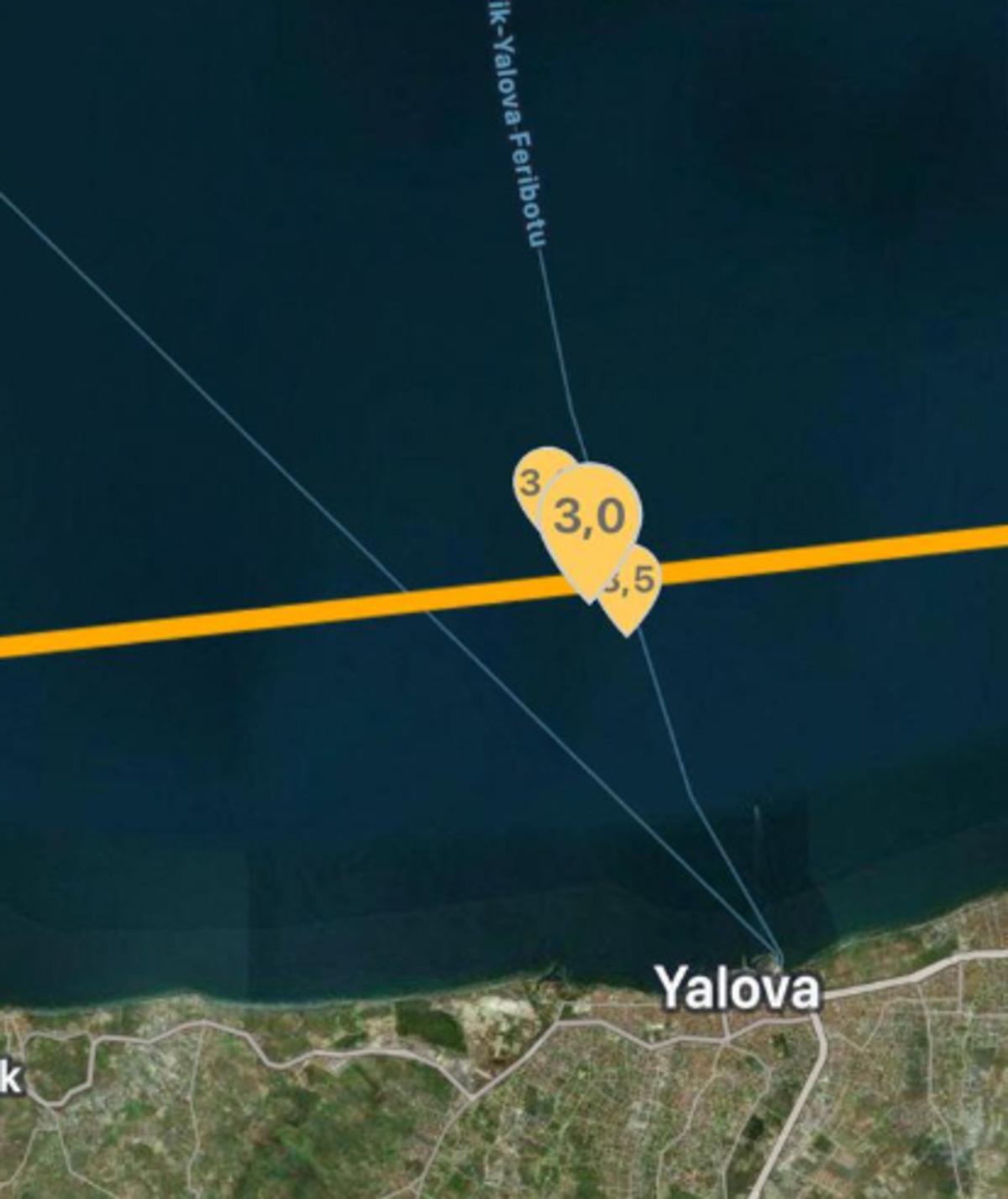 Yalova da 2.9 b&uuml;y&uuml;kl&uuml;ğ&uuml;nde deprem! İstanbul da da hissedildi 1