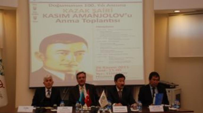 Kazak şair Amanjolov, Ankara'da anıldı
