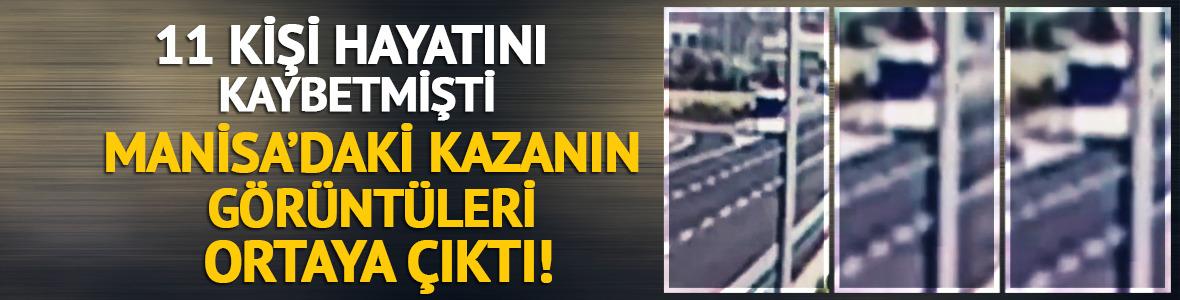 Manisa'daki kazanın g&ouml;r&uuml;nt&uuml;leri ortaya &ccedil;ıktı
