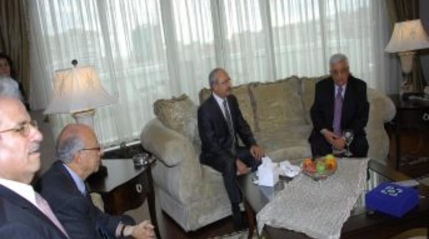 Kılıçdaroğlu, Filistin Devlet Başkanı Abbas'la görüştü