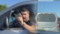 Maganda deh�eti! Kad�n s�r�c�n�n �n�n� kesti