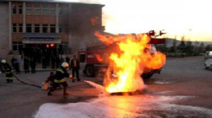 Yangın tatbikatında facia; 11 yaralı
