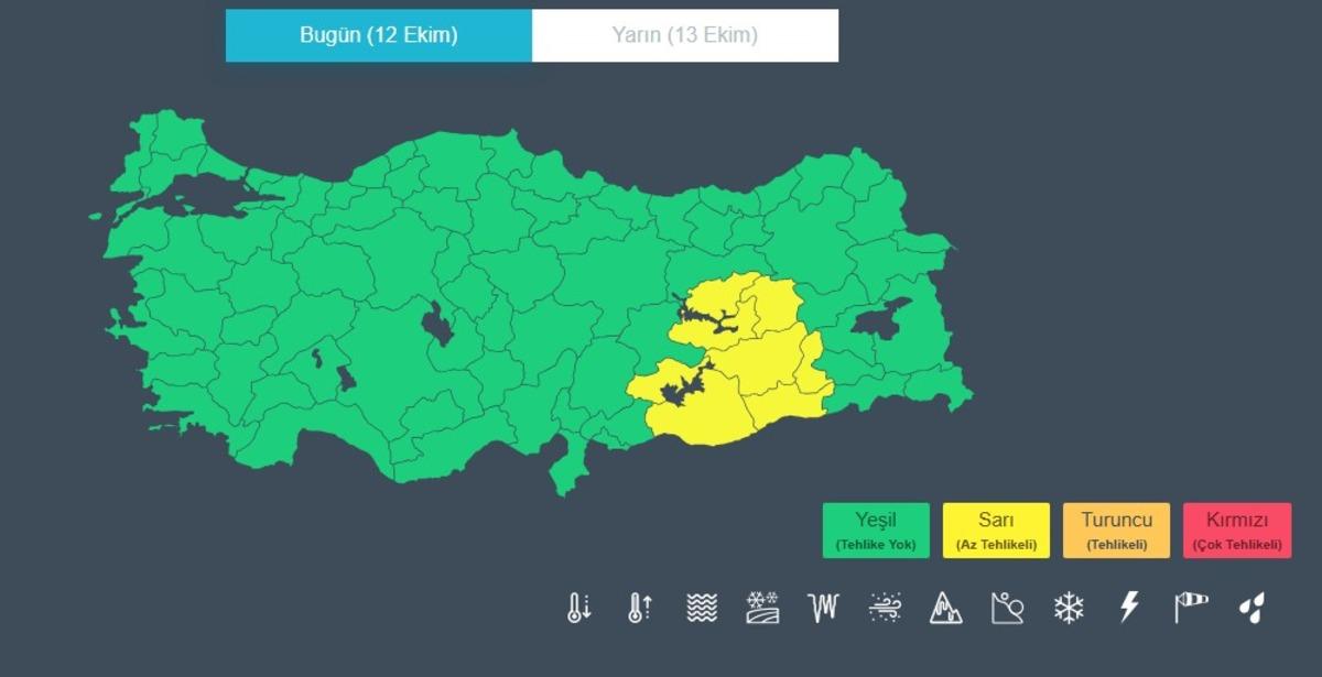 T&uuml;rkiye nin b&uuml;y&uuml;k bir b&ouml;l&uuml;m&uuml;nde etkili olacak! Meteoroloji den kuvvetli yağış uyarısı 4