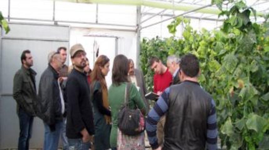 Sera ve sulama sistemini incelemek i&ccedil;in Yunanistan'a &ccedil;alışma ziyareti