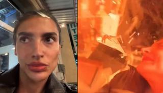 Rusya Harkov'da marketi vurdu! Alışveriş yapan kadına f&uuml;ze attılar: İşte dehşet anları!