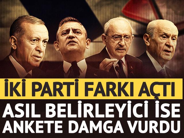 Son anket paylaşıldı! İlk iki parti farkı a&ccedil;tı: Kararsızlar belirleyici olacak