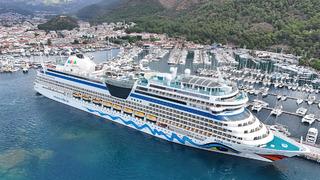 Son dakika: Marmaris'e "Aida Stella" kruvaziyeri 2 bin 370 turist getirdi