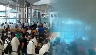 Husiler, Riyad'daki havalimanını vurmuştu! Saldırı anının g&ouml;r&uuml;nt&uuml;leri ortaya &ccedil;ıktı