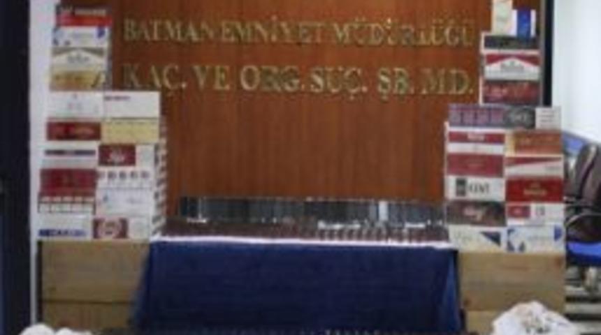 Batman&rsquo;da bir yılda 2 milyon 500 bin adet ka&ccedil;ak sigara ele ge&ccedil;irildi