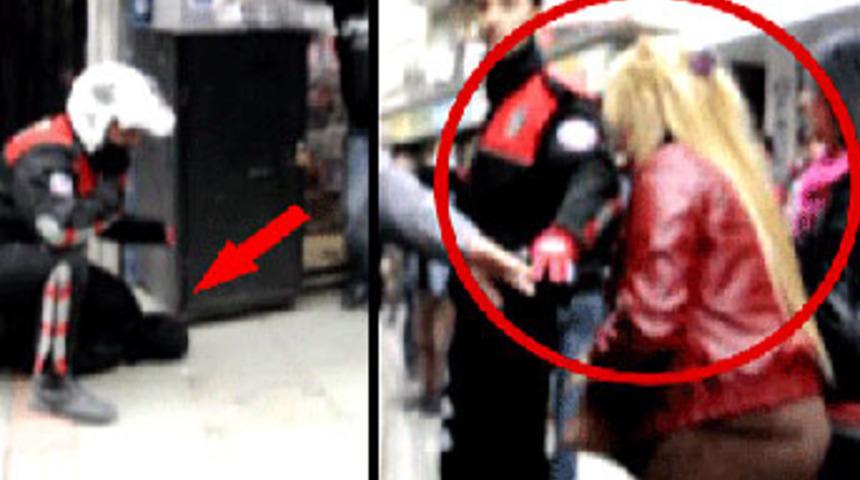 Eski sevgilisini bı&ccedil;akla kovaladı