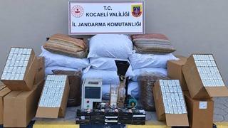 Kocaeli’de 1 milyon TL değerinde kaçak tütün ele geçirildi