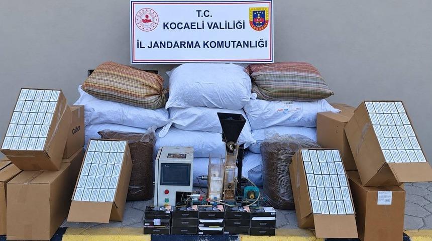 Kocaeli&rsquo;de 1 milyon TL değerinde ka&ccedil;ak t&uuml;t&uuml;n ele ge&ccedil;irildi