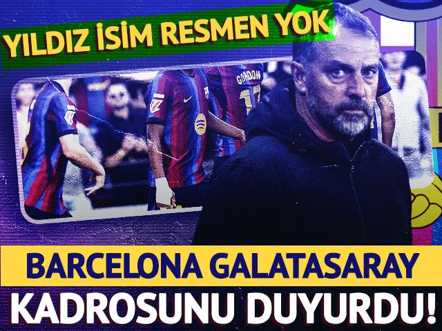 Barcelona Galatasaray ma&ccedil;ı kadrosunu duyurdu! Yıldız isim resmen yok