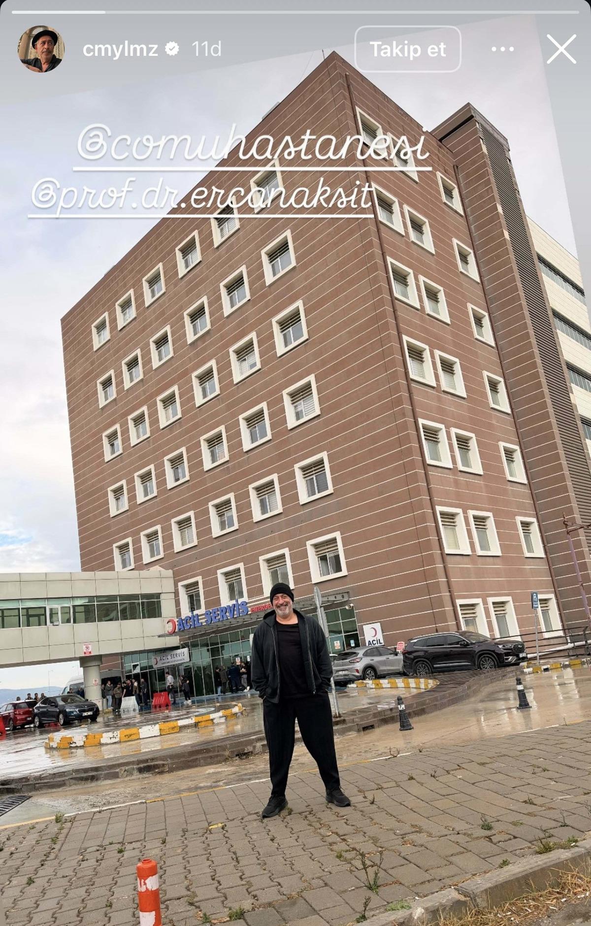 Kalp krizi sonrası yeniden hastanede! Cem Yılmaz tedavi gördüğü hastaneye kontrole geldi 2