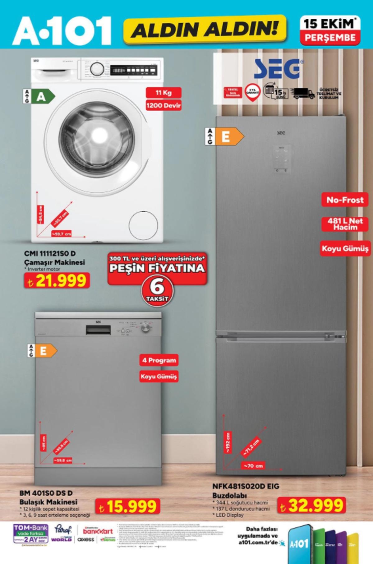 A101 e para sayma makinesi geliyor! 15 Ekim 2026 A101 Kataloğu 6