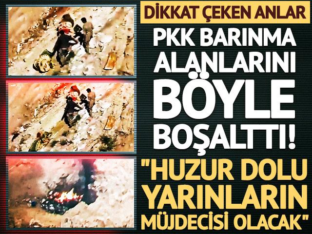 PKK, Metina'daki 4 barınma alanını boşalttı!