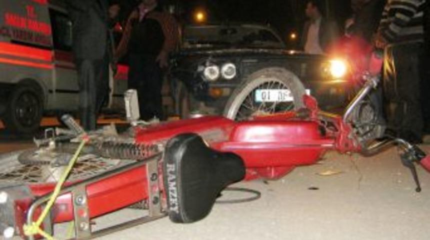 Motosiklet s&uuml;r&uuml;c&uuml;s&uuml; ağır yaralandı