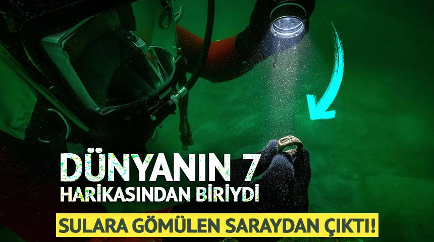 D&uuml;nyanın 7 harikasından biriydi: Sulara g&ouml;m&uuml;len saraydan &ccedil;ıktı! 