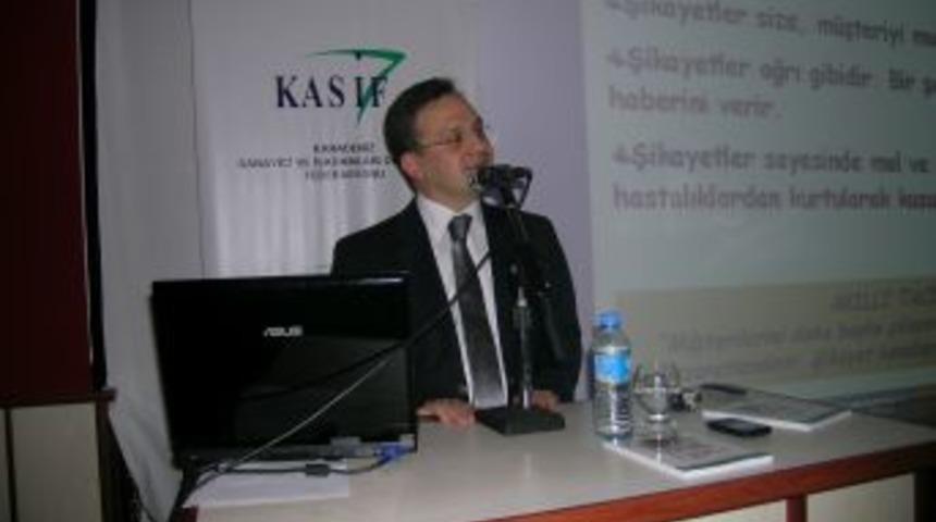 Niksar esnafına 'M&uuml;şteri Memnuniyeti' konulu konferans