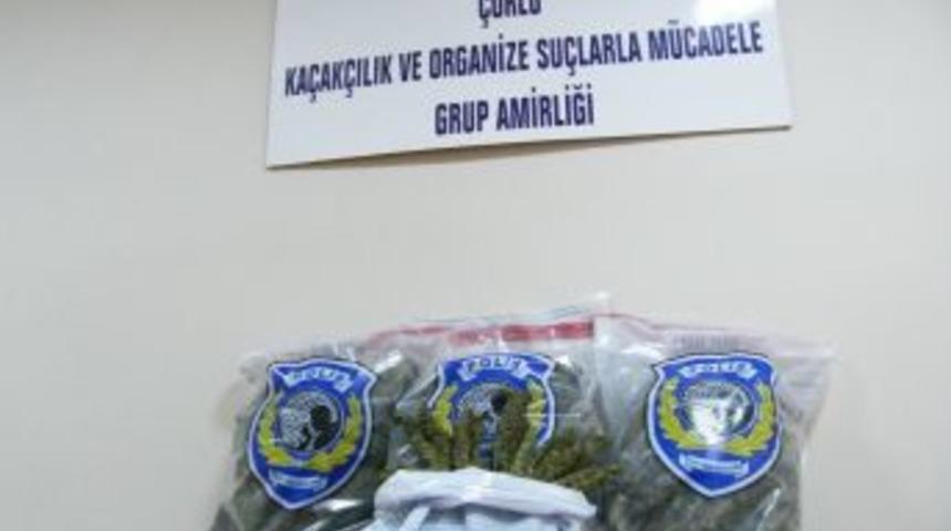 &Ccedil;orlu&rsquo;da 10 kg kubar esrar ele ge&ccedil;irildi