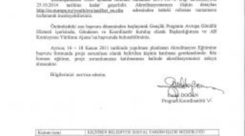 Ke&ccedil;i&ouml;ren Belediyesi, Avrupa g&ouml;n&uuml;ll&uuml; hizmeti i&ccedil;in akredite oldu