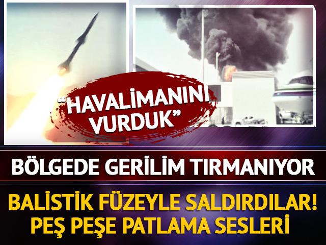 Suudi Arabistan'ın başkenti Riyad'da alarm! Husiler: "Havalimanını vurduk"