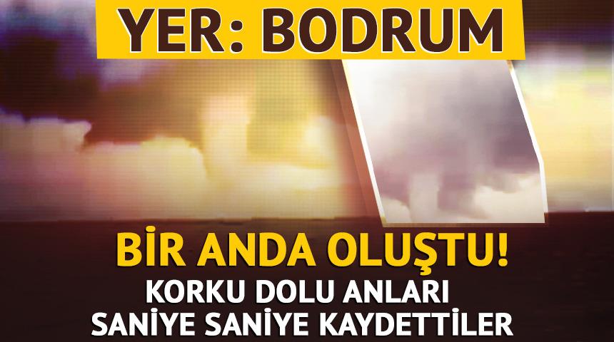 Yer: Bodrum! Dev hortum b&ouml;yle g&ouml;r&uuml;nt&uuml;lendi